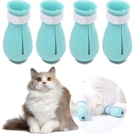 4pcs/set Cat Washing Feet Cover Anti Scratch Anti Bite Cat Paws Gloves For Cat Bathing Supplies