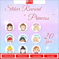 20 Pcs Princess Reward Stickers for Kids Award Gift Stickers for Students