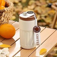 ZMHQLPDZ Travel Coffee Mug Spill Proof 15oz,Smart Insulated Coffee Tumbler to Go,Reusable Coffee Cup