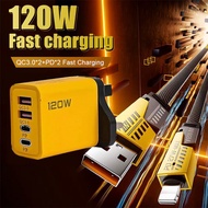 Type C 65W Super Fast Charging Cable for  Android 4 IN 1 Type C Quick Charging Cable4合一快充数据线
