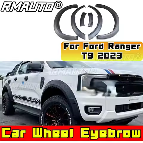 Car Wheel Trims Heel Arch Flare Accessories for Ford Ranger T9 2023 Wheel Eyebrow Fender Trims Body 