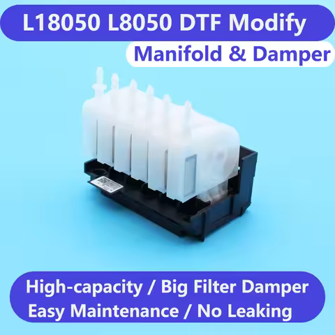 ET-L18050 Printhead DTF Manifold Adaptor Print Head Converter With Ink Damper For Epson XP600 EcoTan