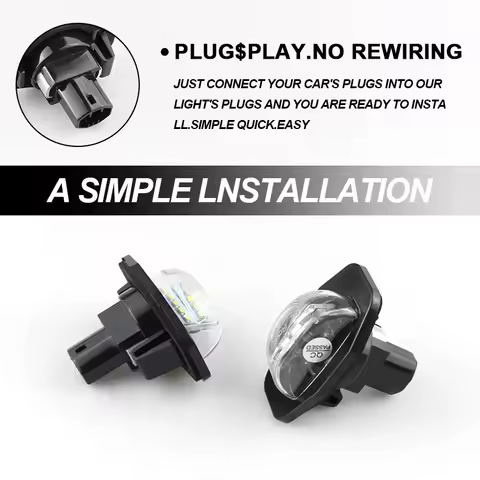 LED CANBUS License Plate Lights for Toyota COROLLA SEDAN (JP ver)-ADE150,NDE150,ZRE151,ZZE150 WAGON-