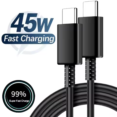 1PCS-5PCS PD 45W Dual Type C Super Fast Charge Cable 5A PD Quick Charge Data Cable For Samsun S22 S2