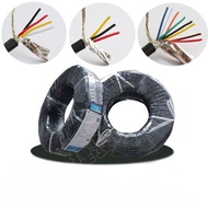 2 Meters 24 AWG UL2464 Multi-core Shielded Wire 2 3 4 5 6 8 Core Power Cable Double Layer Shielded L