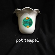 pot tempel bunga/pot bunga plastik/pot bunga artificial