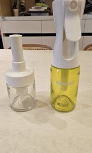 Mistifi荷蘭專利2代玻璃油壺噴油瓶廚房食用橄欖油噴壺噴油壺ASVEL油刷油刷瓶 日本帶刷油壺家用耐高溫一體矽膠油瓶油壺燒烤刷