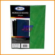 ┬ ﹊ ◟ Focus 200gsm Morocco Board/Paper Binding Cover [Short/A4/Long Size]