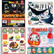 (一套6款) Bandai 扭蛋 - 龍珠 配件收藏系列 04、(一套6款) Rainbow 扭蛋 微縮香港糖水、	(一套4款) Yumeya 扭蛋 開運達摩