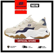 【HOT SELLING】Skechers Ladies New D'LITES Platform Sneakers "Synthetic Leather" Tan Casual Sneakers s