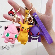 1pc Pokemon PVC Soft Ditto Keychain Pendant Pikachu Cartoon Pokemon Bag Keychain