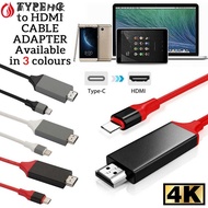 CHINK Type-C To HDMI Cable HD 1080P TV 2M USB 3.1 Converter USB-C for  / HUAWEI /