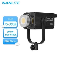 Nanlite FS-300B 300W 2700K-6500K Bi-Color LED Video for Camera Studio Photography Fill Light with Bl