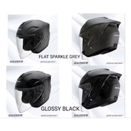 GRACSHAW G838 GAIZER 2 Topi Keledar Asal Helmet ori Design J-FORCE 4 Glossy Black/Flat Grey