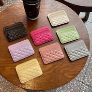 Cassette One-Piece Thin Multi-Card Slot Real Small Simple Anti-Degaussing Diamond Card Holder ID 25.