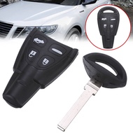 4 Button Remote Key Fob Shell Case+Key Blank for SAAB 9-3 93 2008-2011