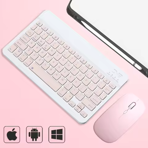 Bluetooth Wireless Keyboard, Mobile Phone Tablet Universal Slim Keyboard And Mouse, Ipad Bluetooth K