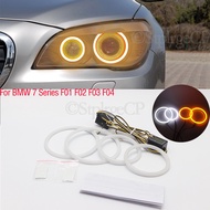 SMD cotton light LED angel eyes white and yellow DRL kit For BMW 7 Series F01 F02 F03 F04 730d 740d 