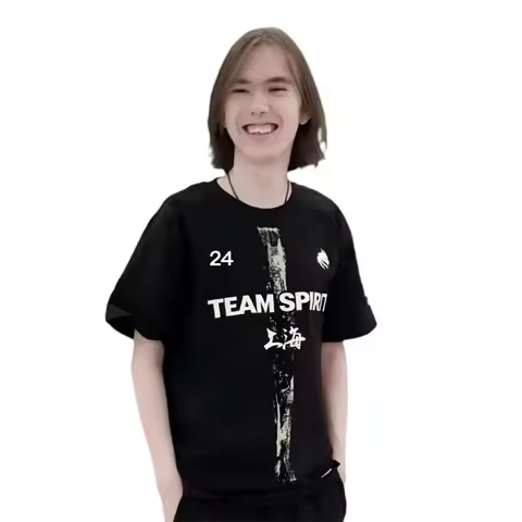 2025 CS2 Shanghai Major Team Spirit T Shirt For Men Clothes Top One Player Donk Tee Uniform ESports
