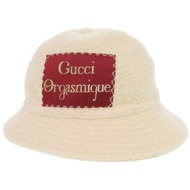 狀況良好 Gucci Orgasmique 627041 羊毛/棉質象牙色漁夫帽 1201 [二手] GUCCI
