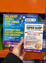 預訂❗️加拿大🇨🇦空運直送Webber Naturals Super Sleep 維柏健- 超級甜睡寶配方 5-htp 褪黑素 茶氨酸 Advanced Sleep Formula Super Sle