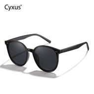 Cyxus Oversize Round Frame Polarized Retro Sunglasses For Women Or Men Uv400 Protection Anti-Glare M