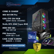 Pc rakitan gaming high end i5 10400F ft RTX 2060 Super Garansi Resmi