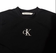 CK Calvin Klein Black Backless Long Sleeves Sweater Dress 黑色 露背 長袖衛衣 連身裙