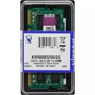 Kingston 2GB 800MHz Sodimm DDR2 800 200 Pin Notebook Value Ram KVR800D2S6 2GB