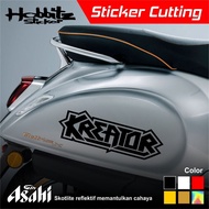 Sticker CUTTING BAND Group Creator Motorcycle STICKER Reflective HOLOGRAM On