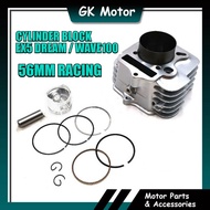 EX5 DREAM WAVE100 WAVE 100 56MM RACING BLOCK COMP SET RACING CYLINDER BLOK SET 56MM EX5 DREAM WAVE10