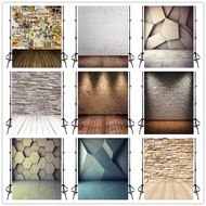 150x200cm 3D Photography Backdrops Vinyl Brick Wall Wood Grain Theme Photo Studio Background for Bab