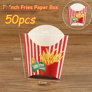50pcs French Fries Oil-Proof Paper Box Disposable Paper Charcuterie Cup DIY French Fries Holder