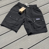 Patagonia Patagonia หลายสีแห้งเร็ว Minimalist Breathable กลางแจ้งสบาย ๆ ห้าส่วนกางเกงขาสั้นชายหาด