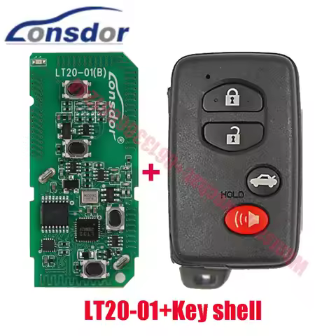 Lonsdor LT20-01 Universal Smart Remote PCB 40 / 80 Bit for Toyota Lexus 4 Buttons 315/ 433 MHz 8A+4D