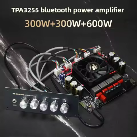 SOTAMIA TPA3255 Subwoofer Amplifier 600W+300Wx2 Bluetooth Power Amplifier AUX USB Amplificador 2.1 H