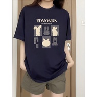 [2 Days Shipping] XH100% Cotton Short-Sleeved T-Shirt Women Tops Korean Style Loose Summer Clothes C