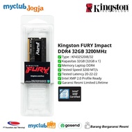RAM Laptop DDR4 32GB 3200MHz SoDimm Kingston FURY IMPACT KF432S20iB/32