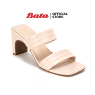 Bata บาจา รองเท้าส้นสูงแฟชั่นแบบสวม ดีไซน์เรียบหรู สำหรับผู้หญิง รุ่น MARYN สีชมพู 6315046 สีดำ 6316046