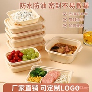 Disposable Degradable Corn Starch Lunch Box Set Four Five Six Grid Rice Takeaway Packaging Food Grad