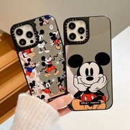 Mickey Mouse iPhone 14 Pro Max Case 13 12 11 Xs Max XR X Mirror Hard Impact Case iPhone 7 8 6s Plus SE 2020 Shockproof Protective Cover
