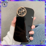 Electroplating Solid Color Big Eyes iPhone 16 Phone Case i16 Pro Protective Apple 15Promax 16 15 14 