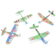 ส่วนประกอบ DIY มอนเตสซอรี่12ชิ้น/เซ็ตปีกบินกระพือสำหรับเด็กว่าวลอยได้กระดาษเครื่องบินจำลองเลียนแบบนกเครื่องบินของเล่น