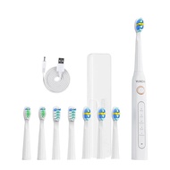 Yunchi Y5 Adult Rechargeable Electric Toothbrush IPX7 Waterproof 8 Brush Heads 30 Days Life 5 Brushi