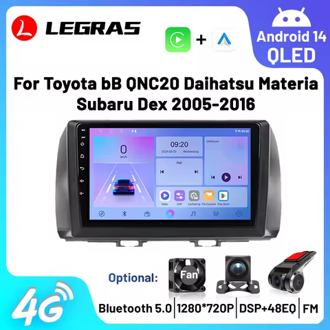 for Toyota bB QNC20 Daihatsu Materia Subaru Dex 2005 - 2016 Carplay Android Auto Car Stereo Radio GP