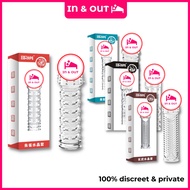 SARAWAK REUSABLE SPIKE CRYSTAL CONDOM SLEEVE FOR MEN | MAN ADULT SEX TOY WASHABLE SILICONE CONDOMS 男