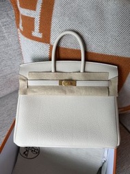 Hermès Birkin 25 cc10 craie 奶昔白 Togo G