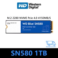 🔥WD SN580 500GB/1TB/2TB SSD WD GREEN M.2 Pcie4.0 NVME Laptop/PC M.2 2280 SSD 4150MB/S(รับประกันสามปี