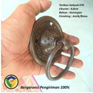 Pintu Handle Kuningan Antik Rumah Gebyok Kupu Tarung Ukir 076 juwana