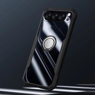 For Google Pixel 10 9 Pro XL 8 7 Pro 7A Cover Bracket Ring Clear Airbag Corner Shockproof Hard Shell